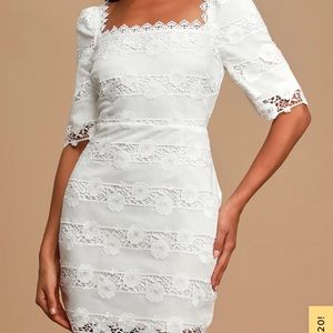 White Floral Lulu’s Dress